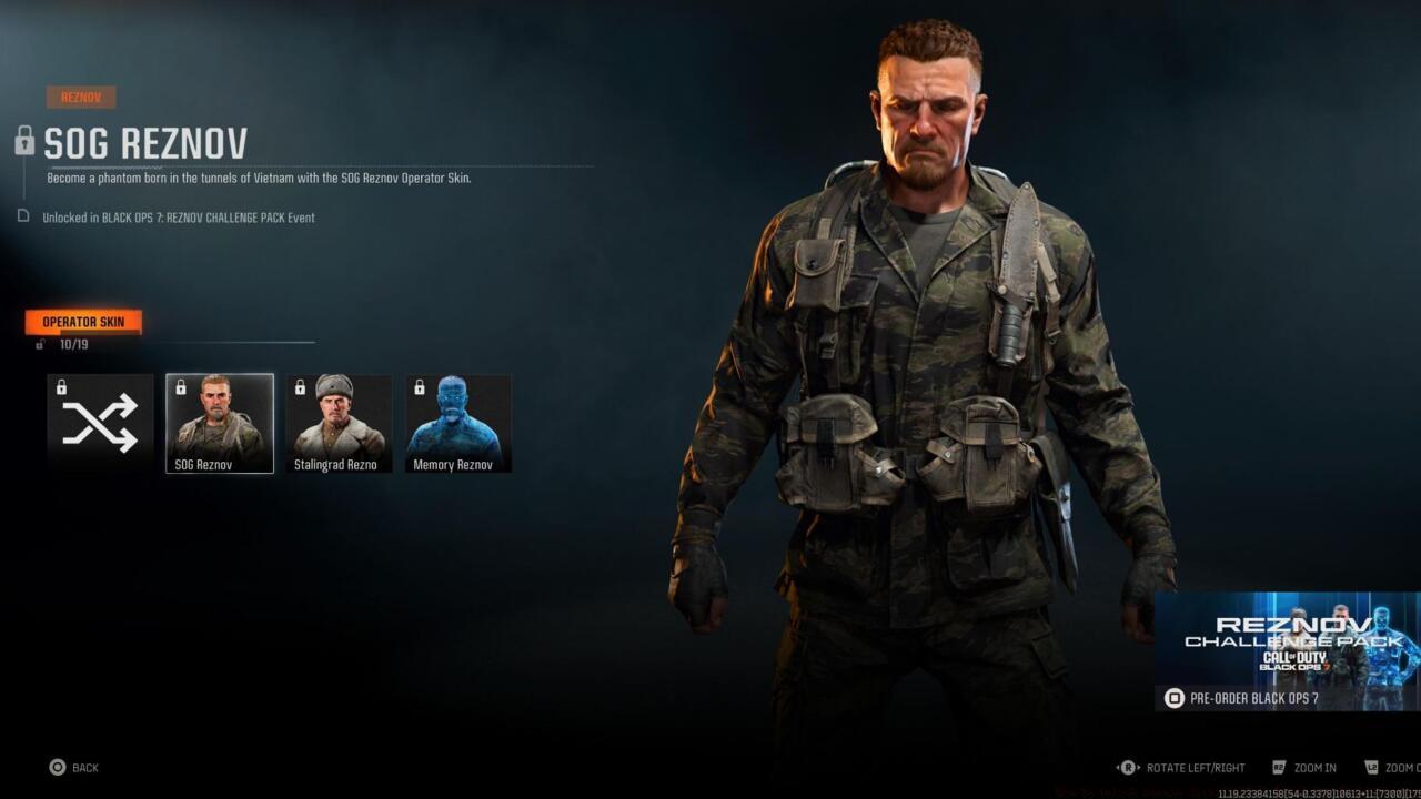 Reznov operator skins