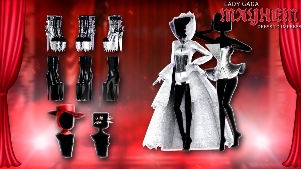 Some of the Lady Gaga outfit items