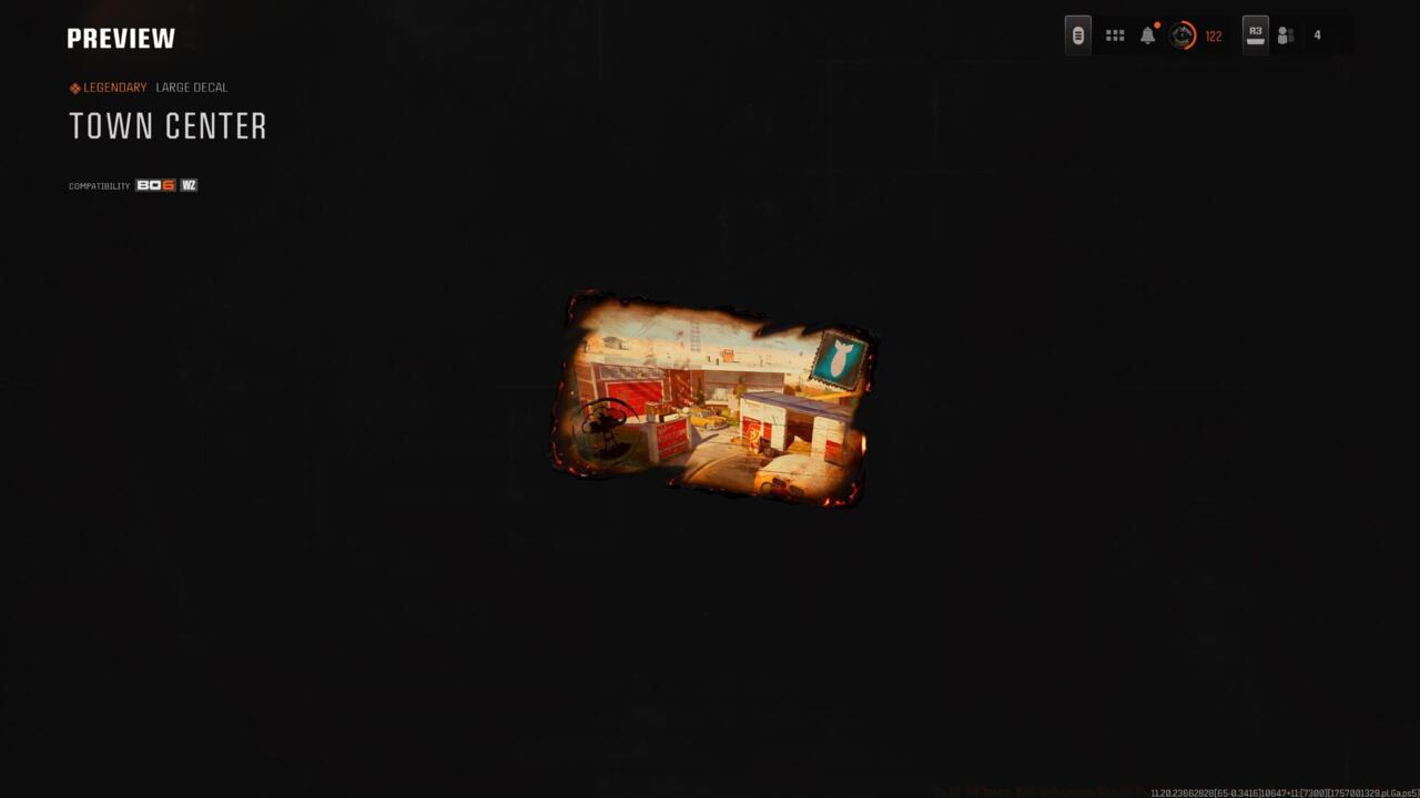 Town Center - Large decal