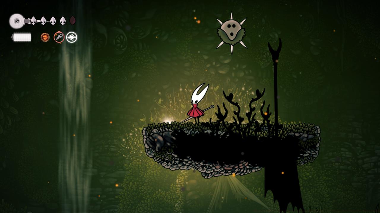 Make sure you hit the spikes stuck on surfaces, then pick up the Spine Cores.