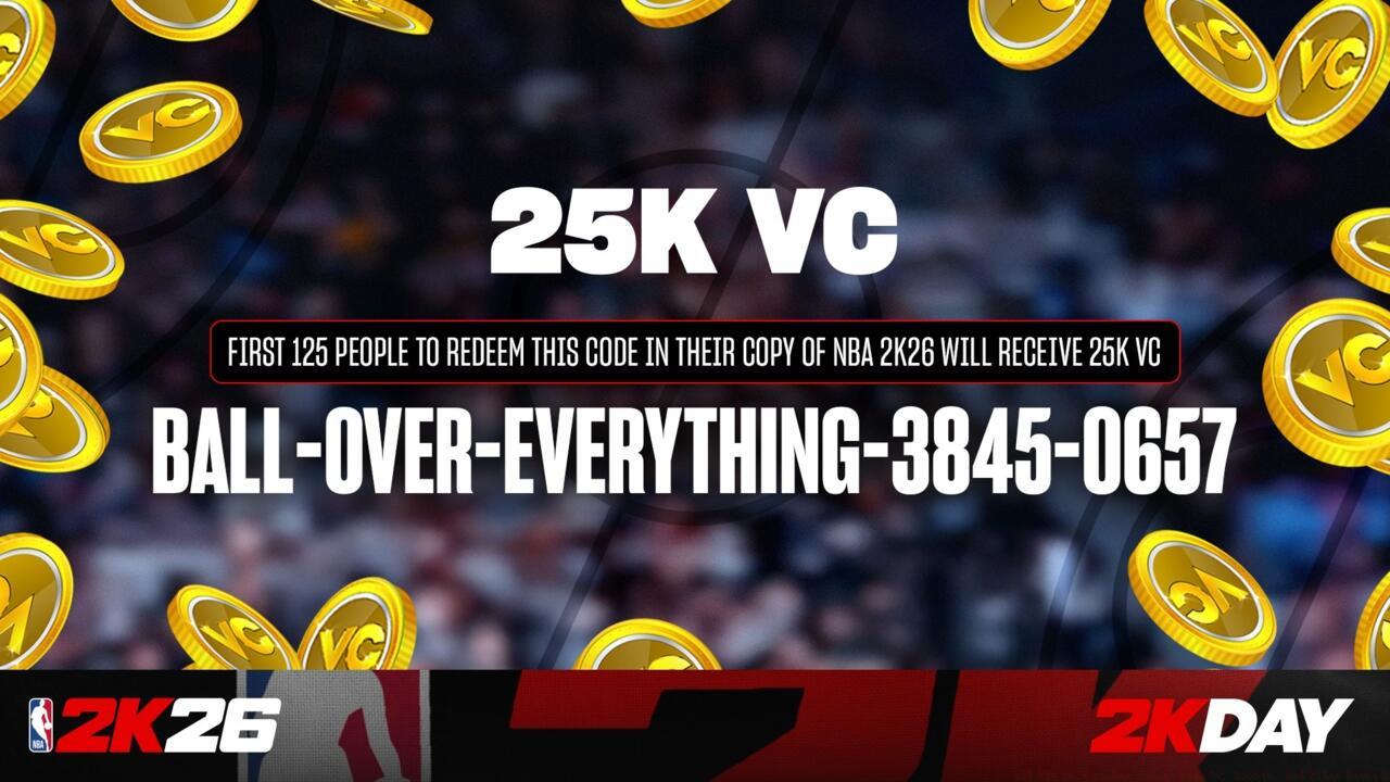 An example of a code giveaway by the NBA 2K developer
