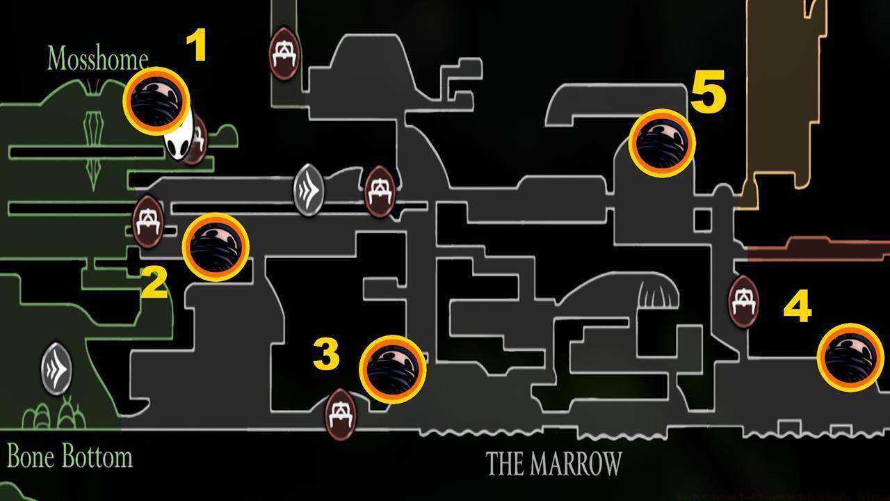 Void Masses in The Marrow and Mosshome