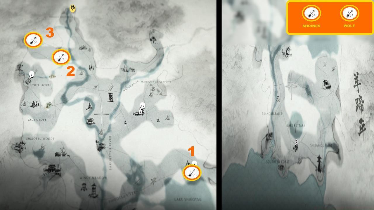 Yotei Grasslands Shamisen Song locations