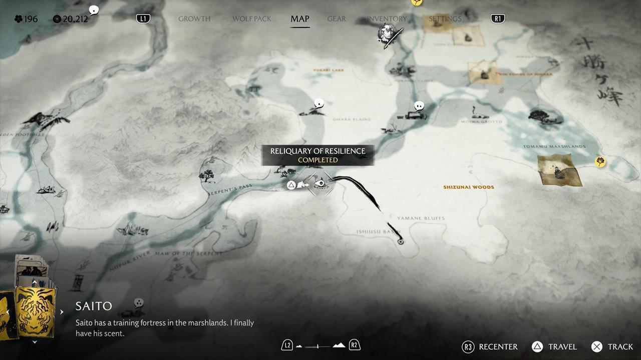 Tokachi Range Reliquary of Resilience location and riddle