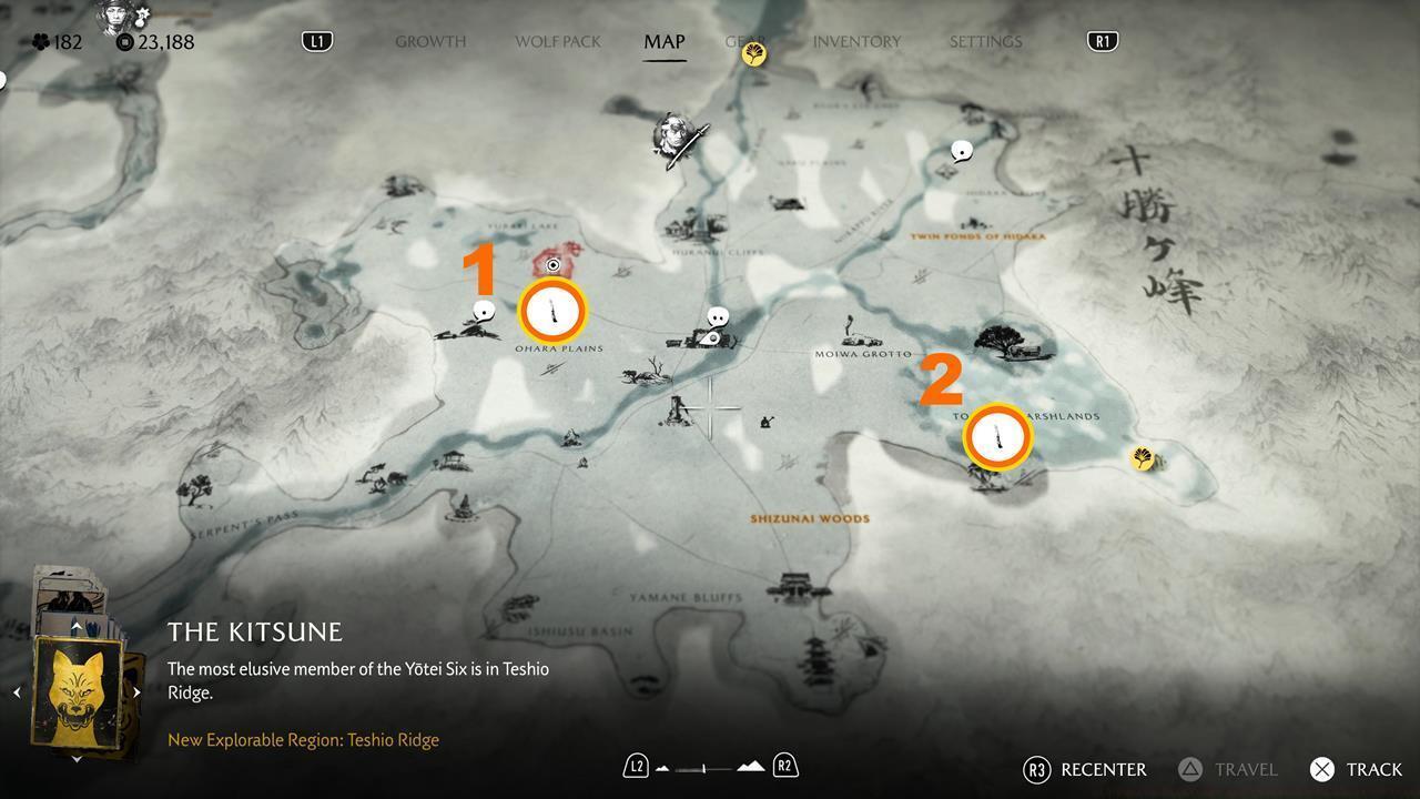 Tokachi Range Sumi-e Paintings map