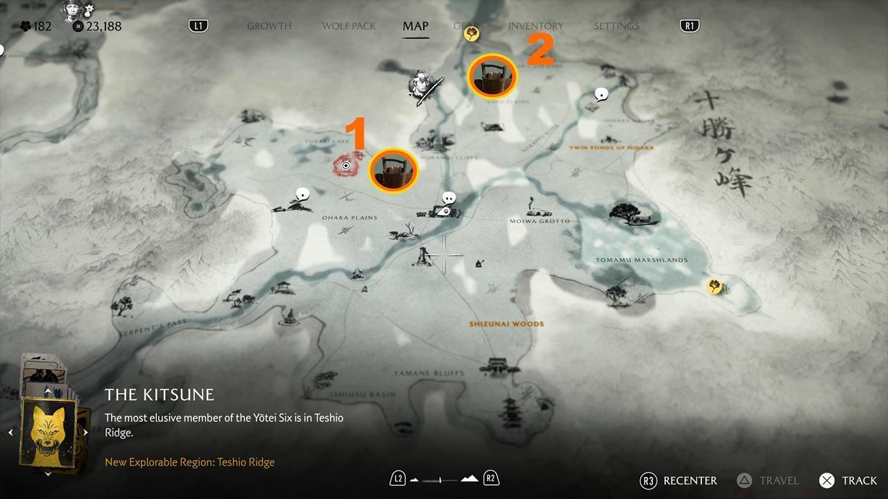 Tokachi Range Hot Springs map
