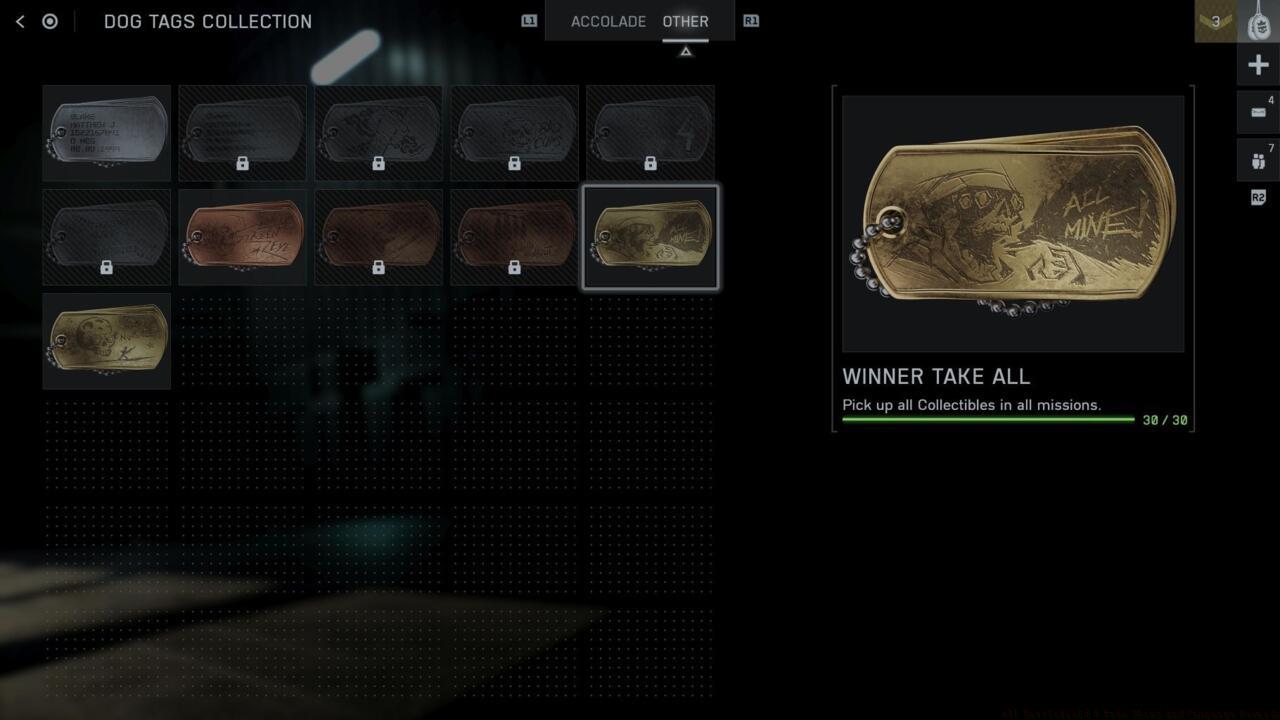Winner Take All - Dog tag