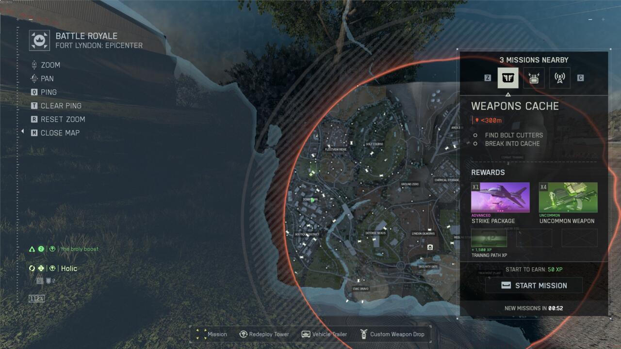 The Weapons Cache mission in Battlefield Redsec