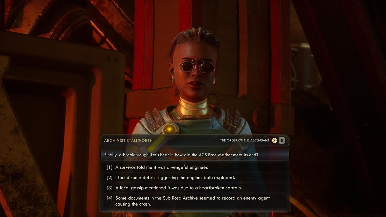 How to respond to Archivist Stallworth