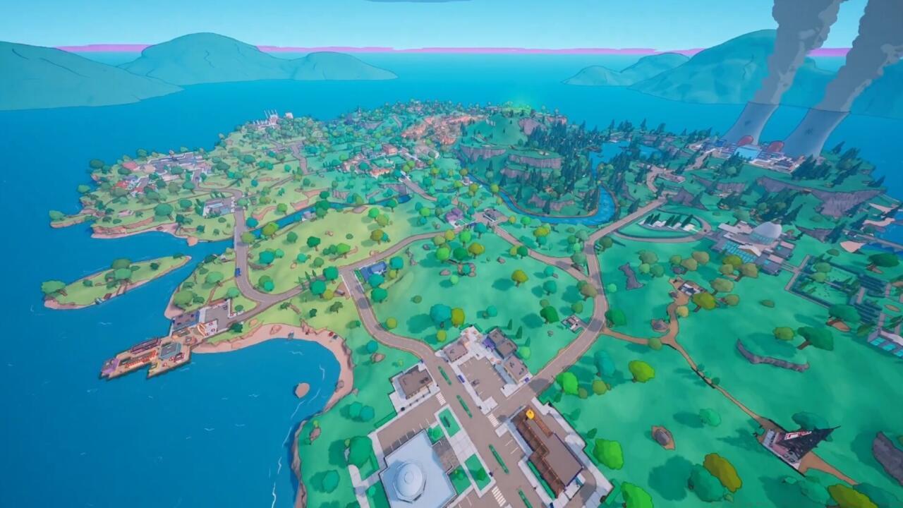 Fortnite x Simpsons new map