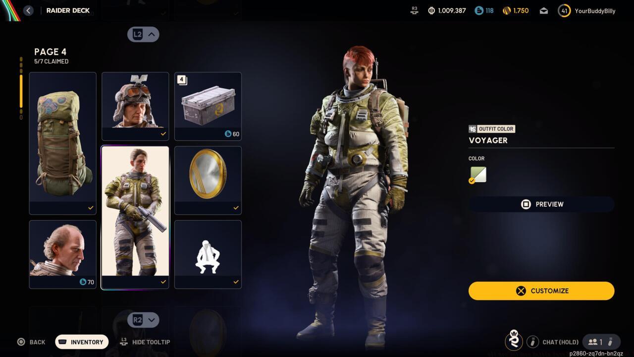 Voyager (Outfit Color)