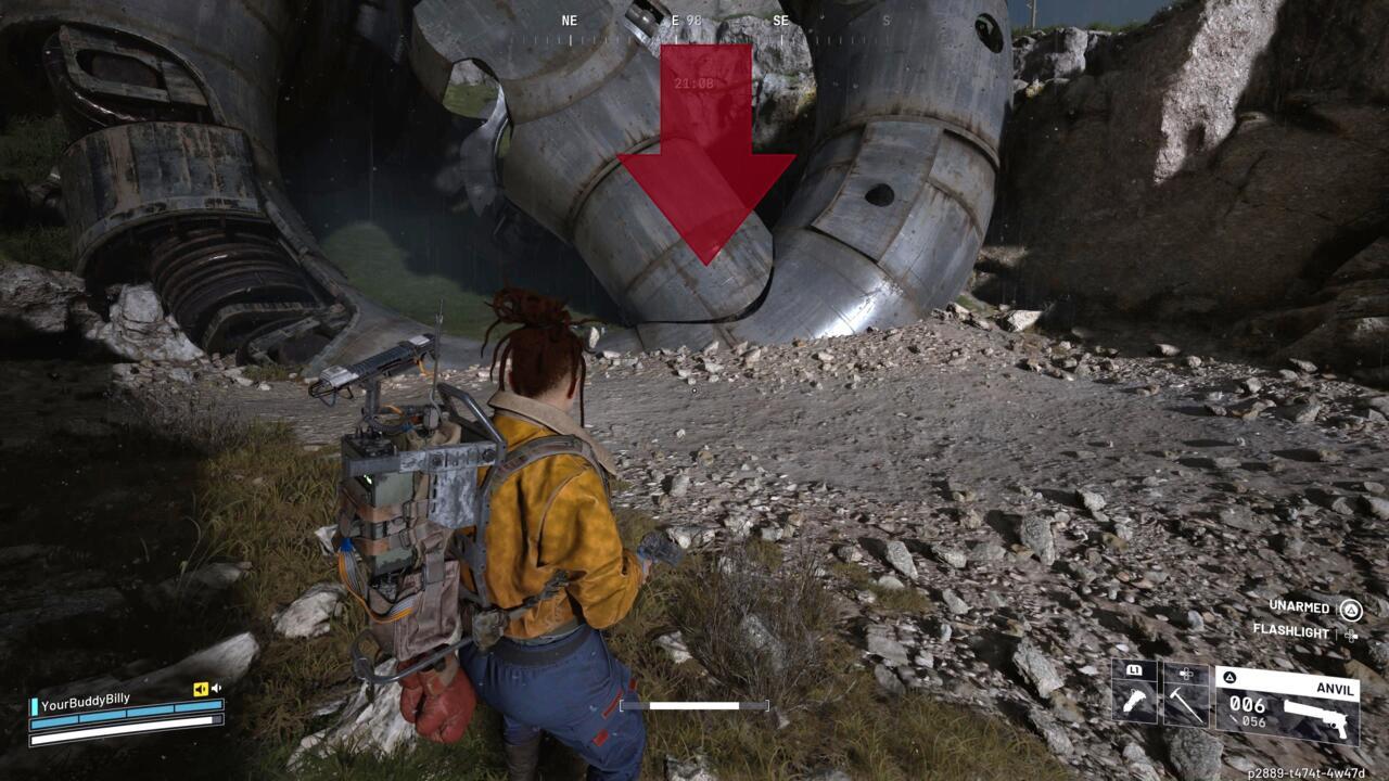 Interact with this spot to complete the quest.