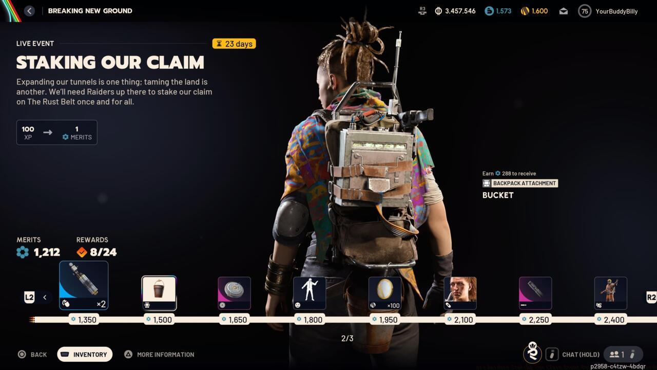 Bucket (Backpack Attachment)