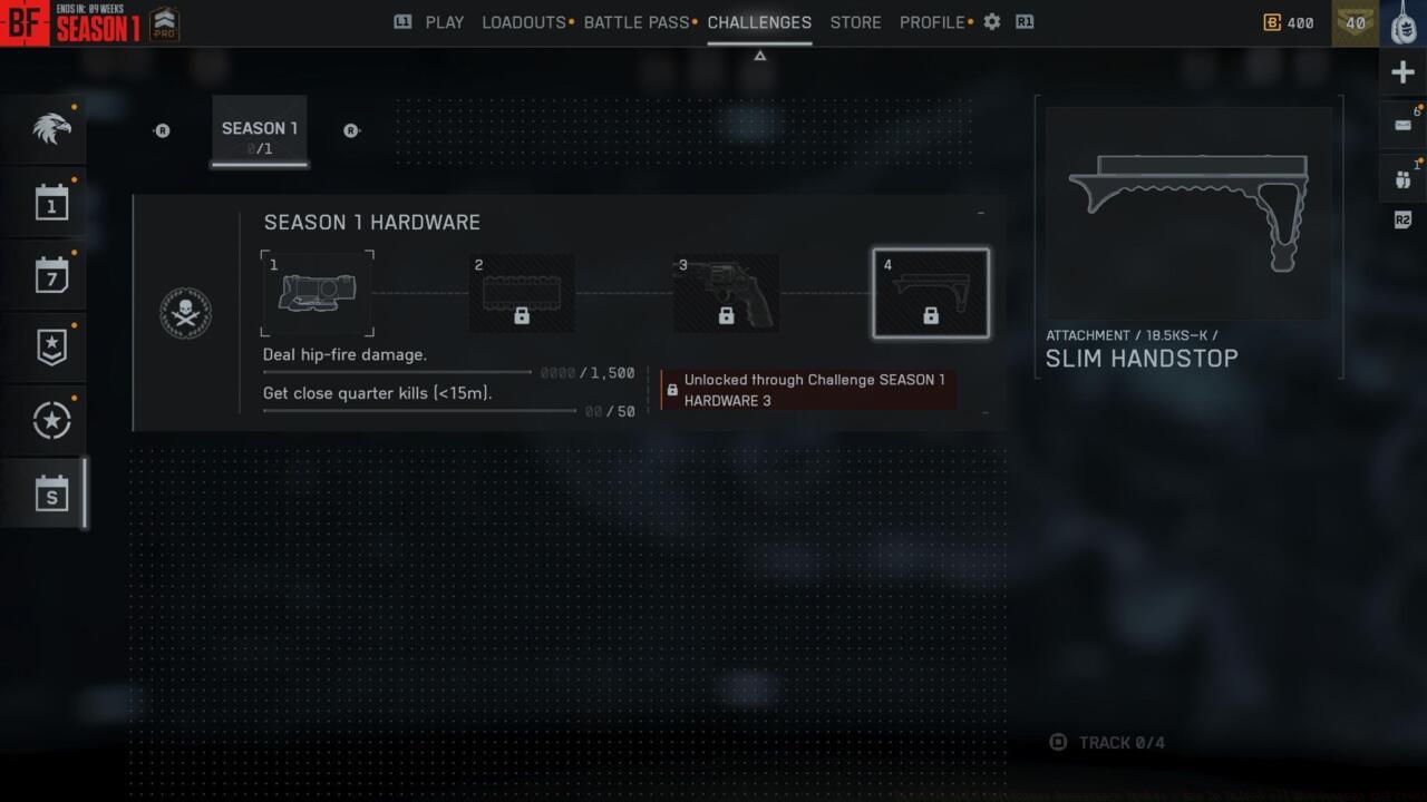 Slim Handstop unlock challenge