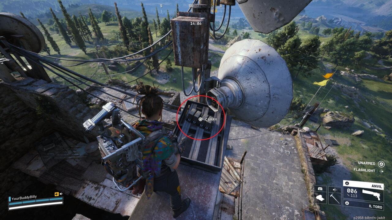 We've often found a battery at the very top of the Ancient Fort.