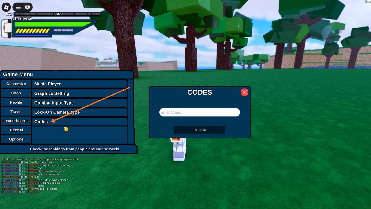 Copy and paste a code into this box to redeem your free rewards.