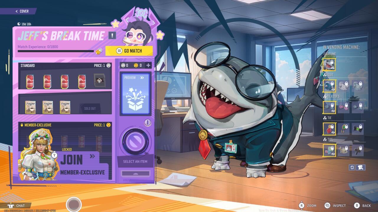 Earning match XP will earn you coins, which can redeem items in the vending machine.