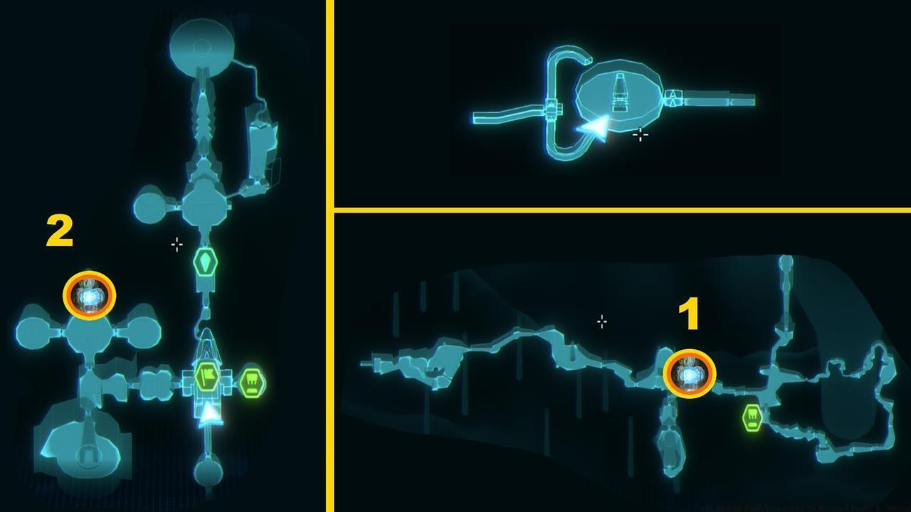 Fury Green - Energy Tank locations map