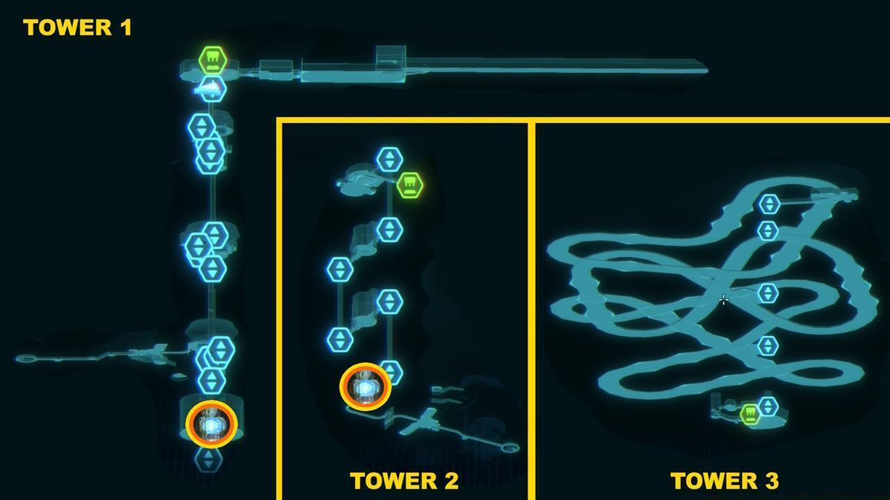 Volt Forge - Energy Tank locations map