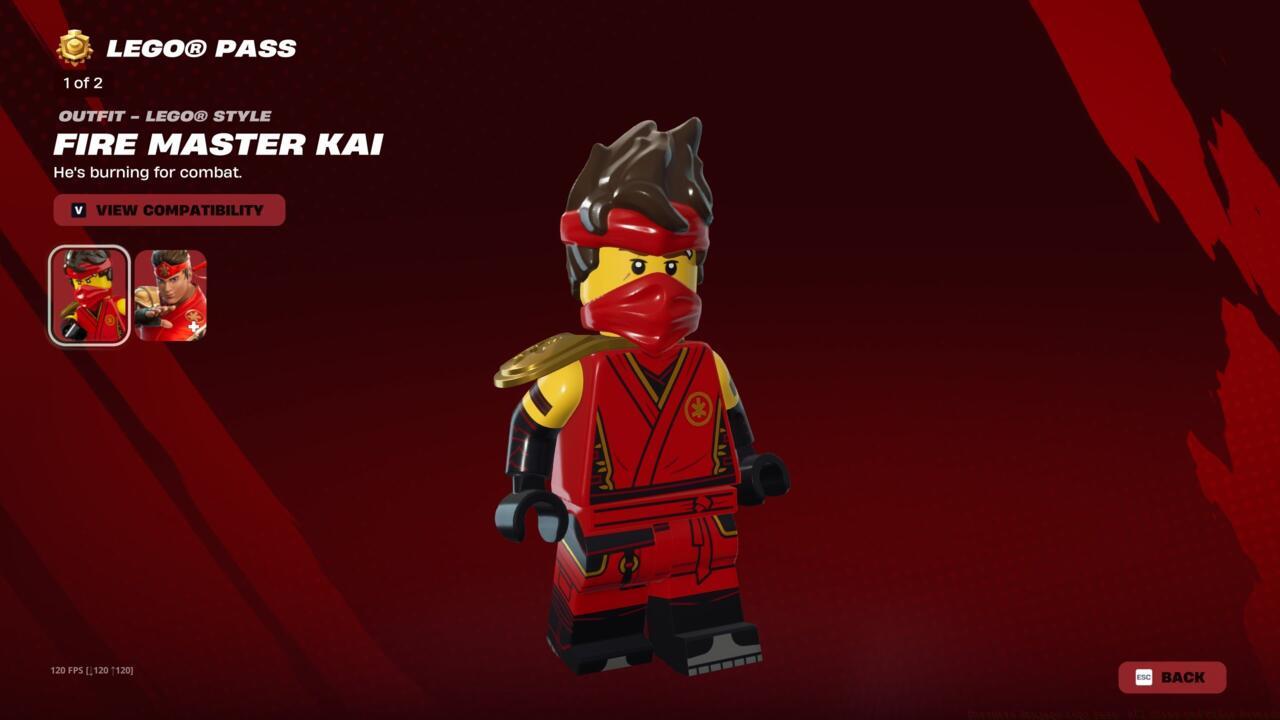 Lego Figure: Fire Master Kai