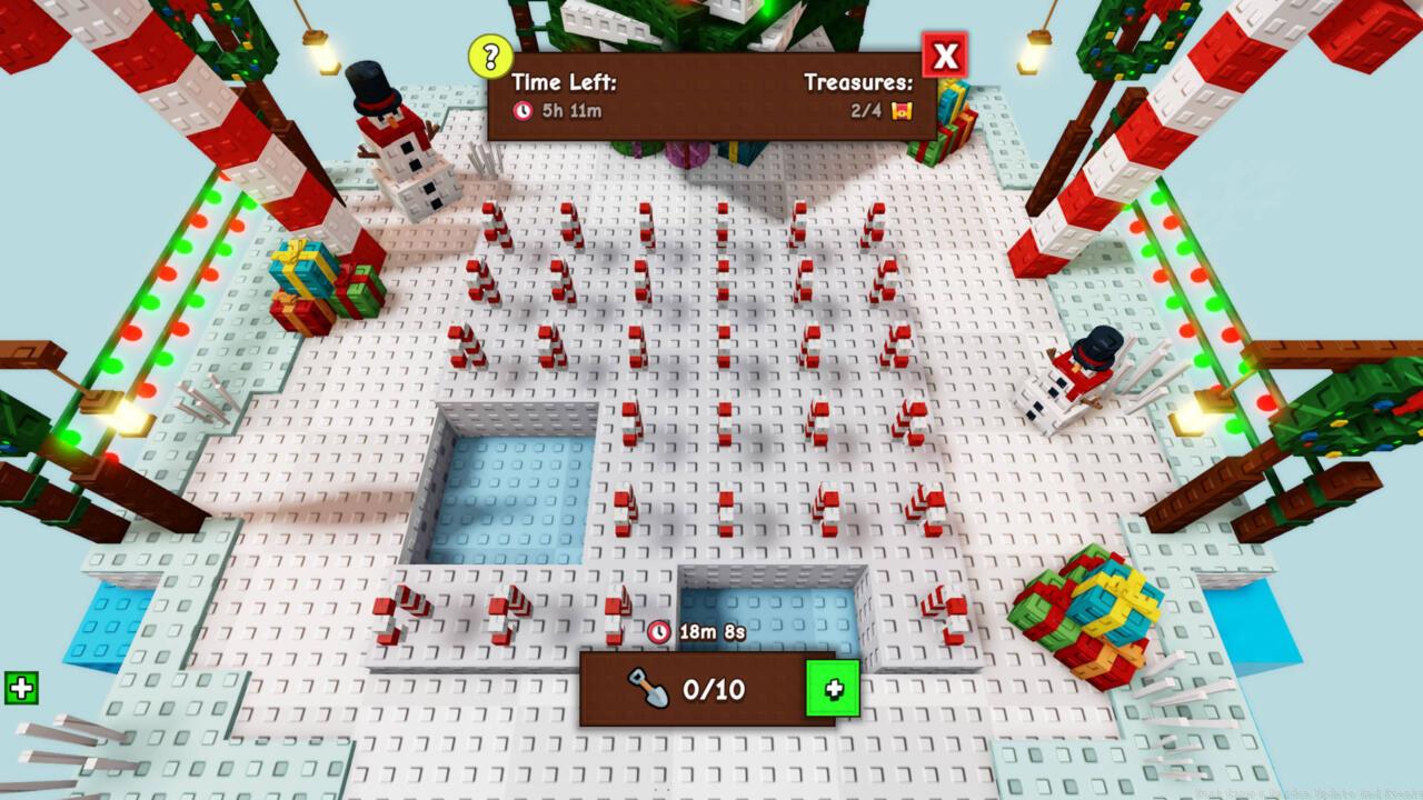 The Snow Shoveler is a digging minigame where you can unearth prizes.