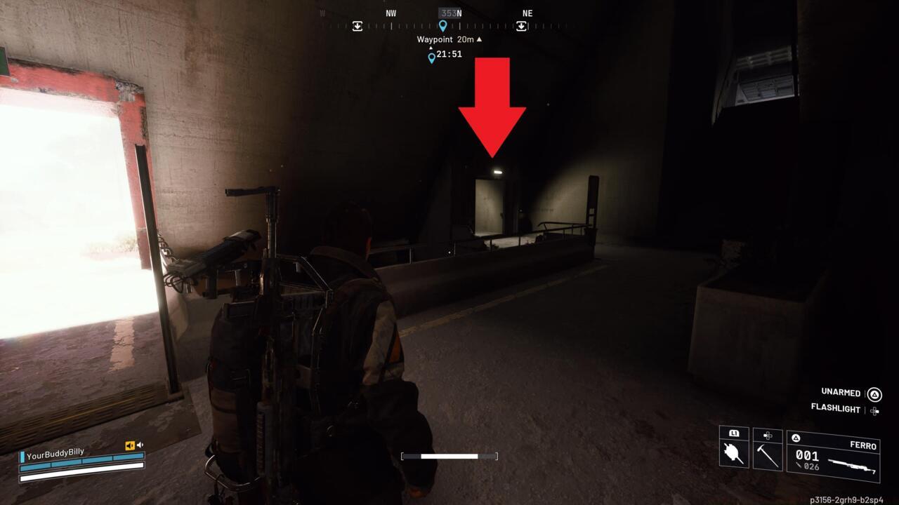 Enter the staff locker room.