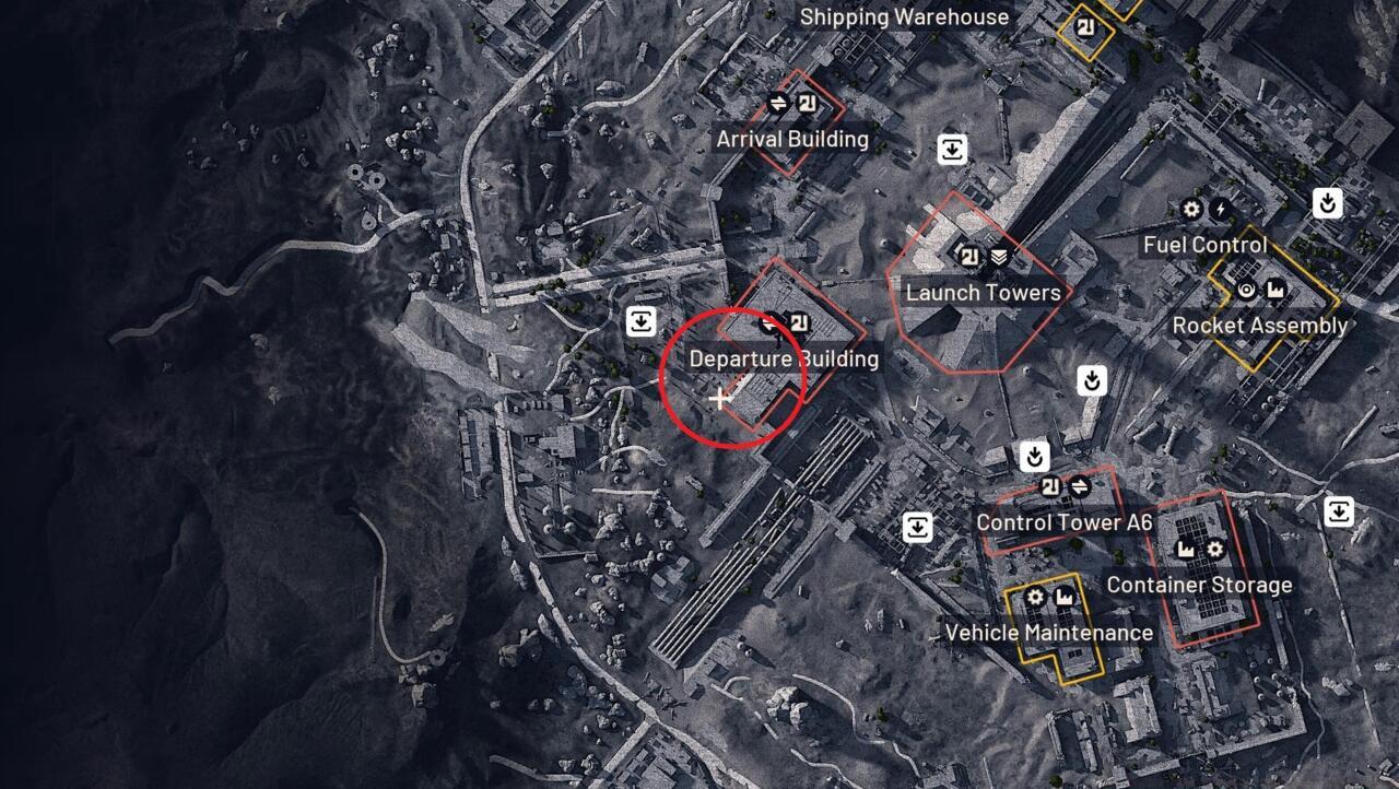 Departure Building location