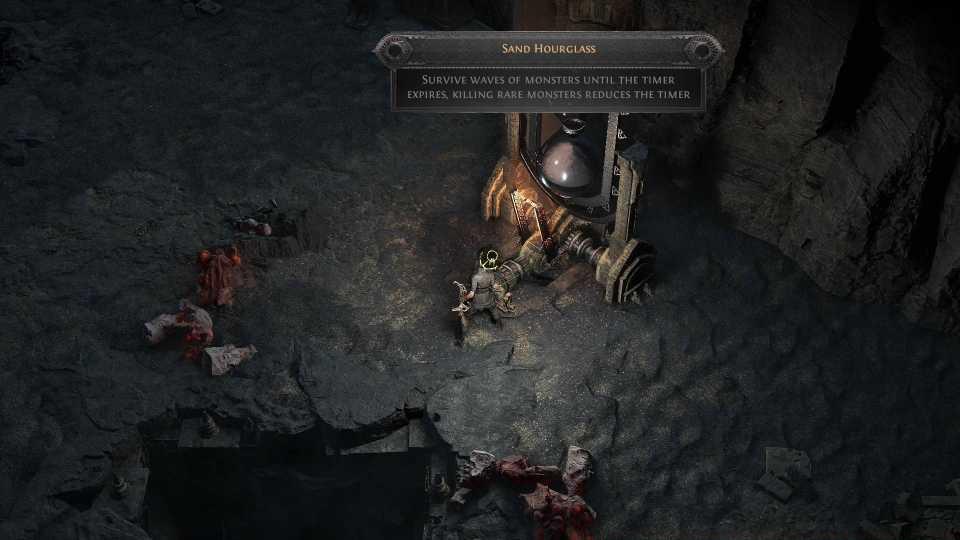 The description of the Hourglass Trial in the Trial of the Sehkemas in Path of Exile 2.