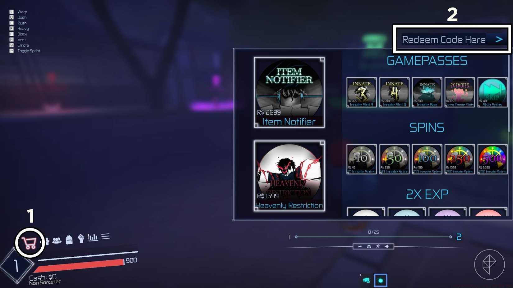 Jujutsu Infinite codes for May 2025