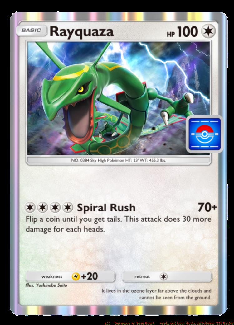 All 'Rayquaza ex Drop Event' cards and best decks in Pokémon TCG Pocket