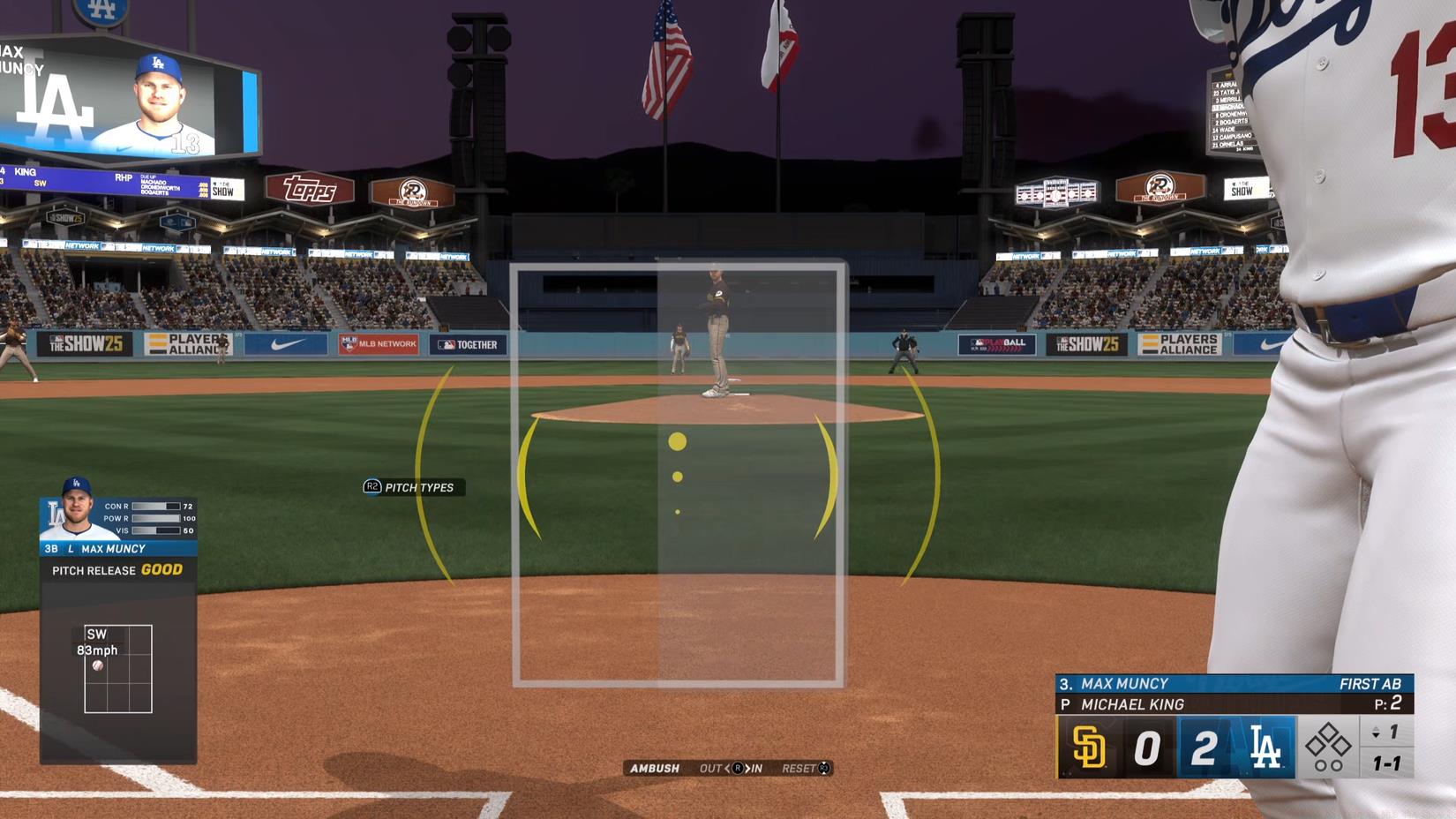 How to use MLB The Show 25's Ambush Hitting system