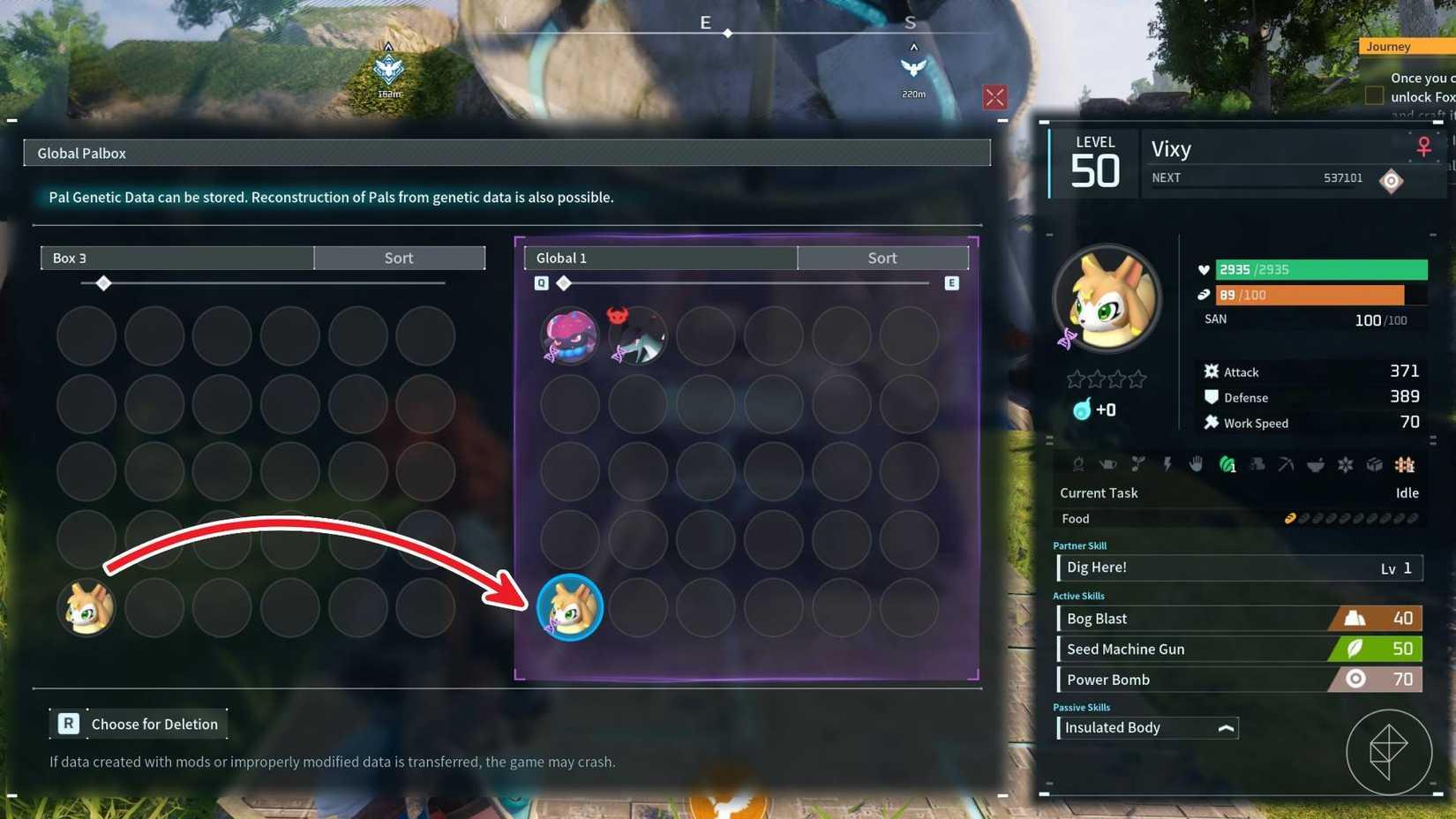 How to transfer Pals using the Global Palbox in Palworld