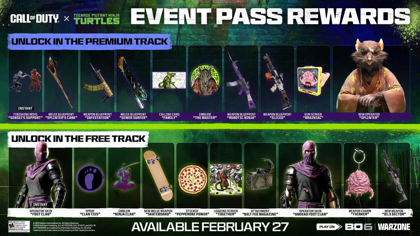 When does the TMNT event start in Black Ops 6?