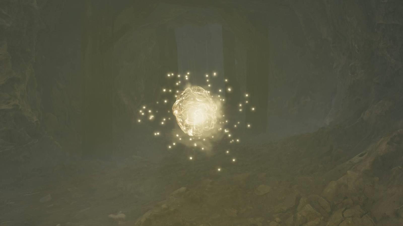 A Will-o-the-Wisp, an enemy that is a glowing orb of gas, from Oblivion Remastered.