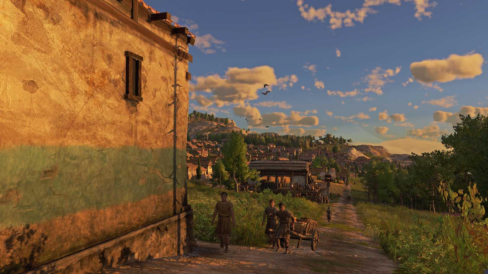 The view from a first-person perspective in Anno 117: Pax Romana.