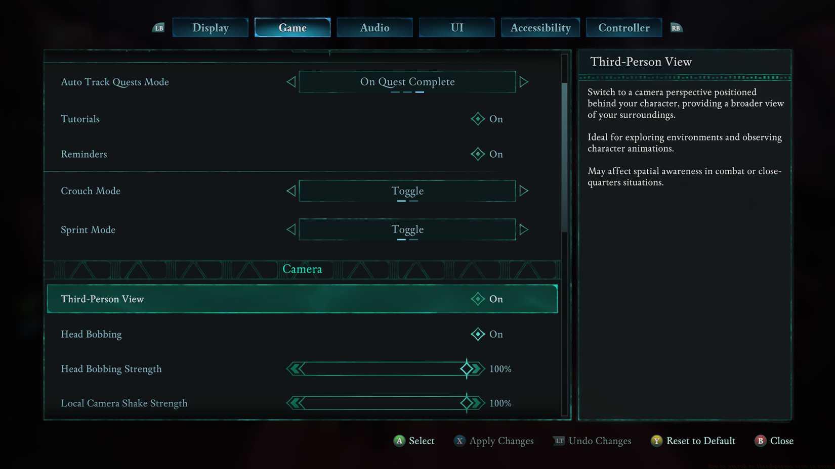 How to switch to third person view in Avowed