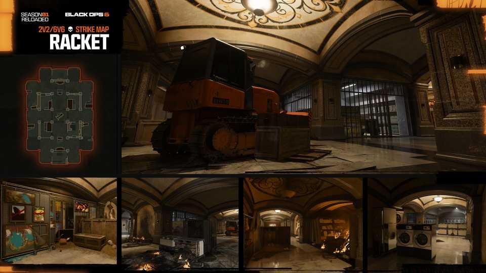 Black Ops 6 map Racket.