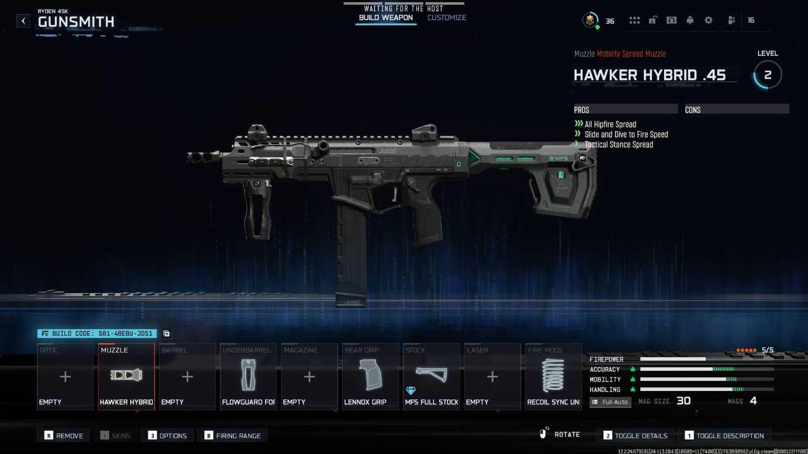 The Ryden 45K in Black Ops 7 with the attachments in this guide.