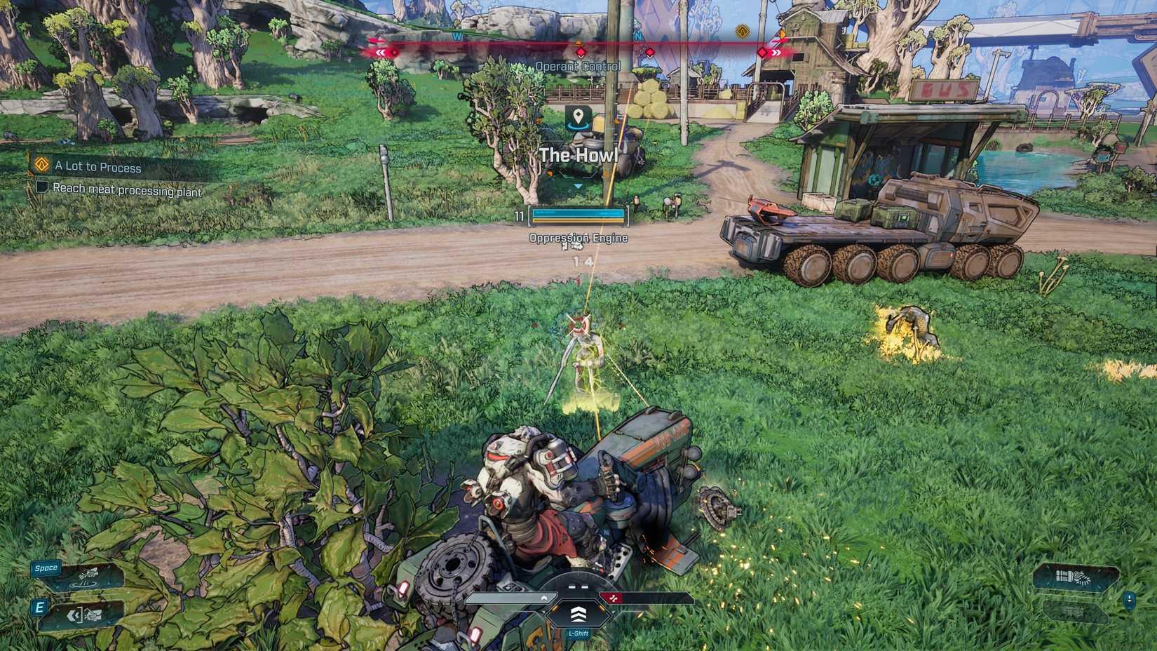 Amon targeting Timekeeper minions on his bike in Borderlands 4