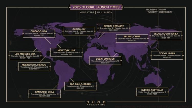 What time does Dune: Awakening release in early access?