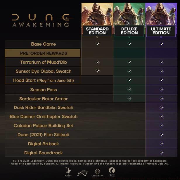 What time does Dune: Awakening release in early access?