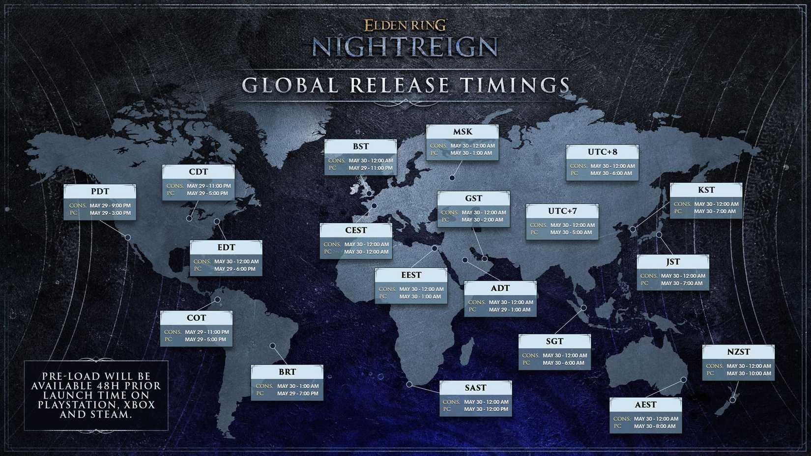 What time does Elden Ring Nightreign release?
