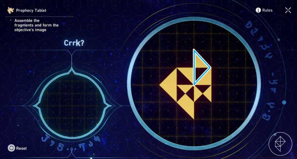 The 'Crrk?' prophecy tablet final piece.