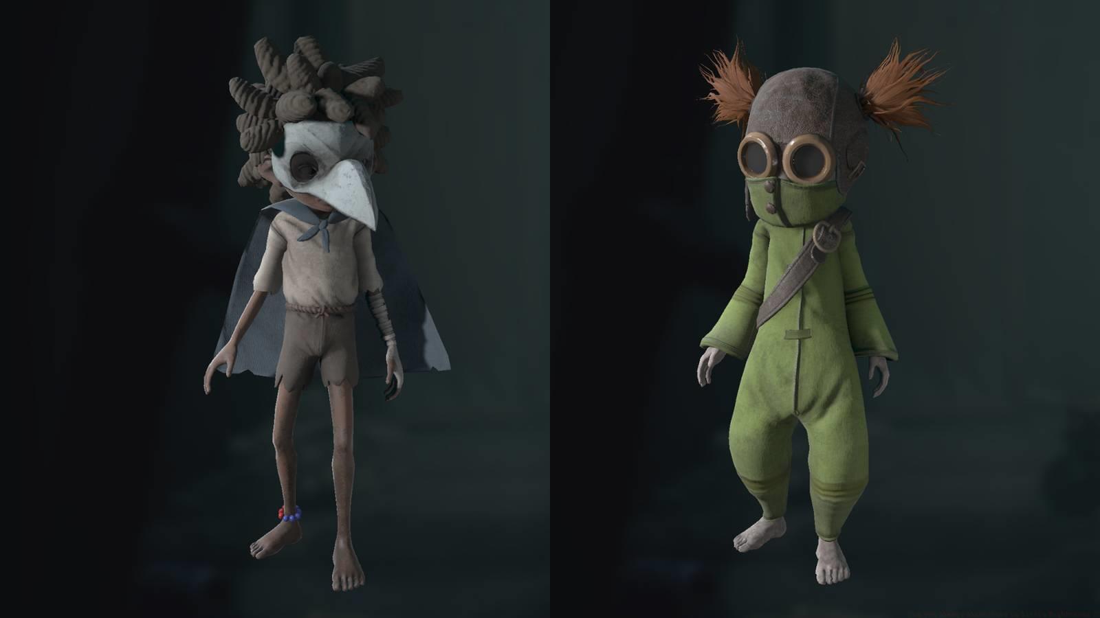 The protagonists, Low and Alone, in Little Nightmares 3.