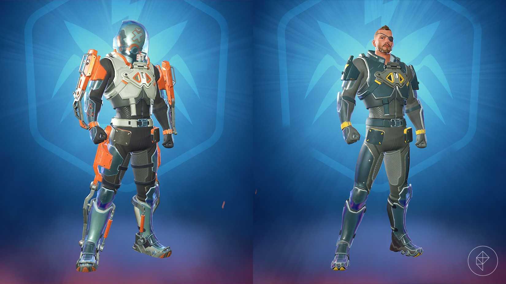 The two Lt. Ripp Slade skins in Fortnite.