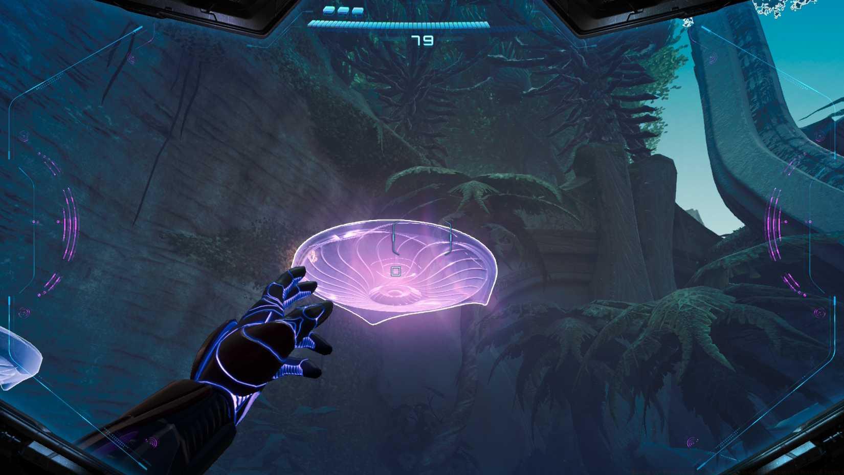 A psychic platform in Metroid Prime 4