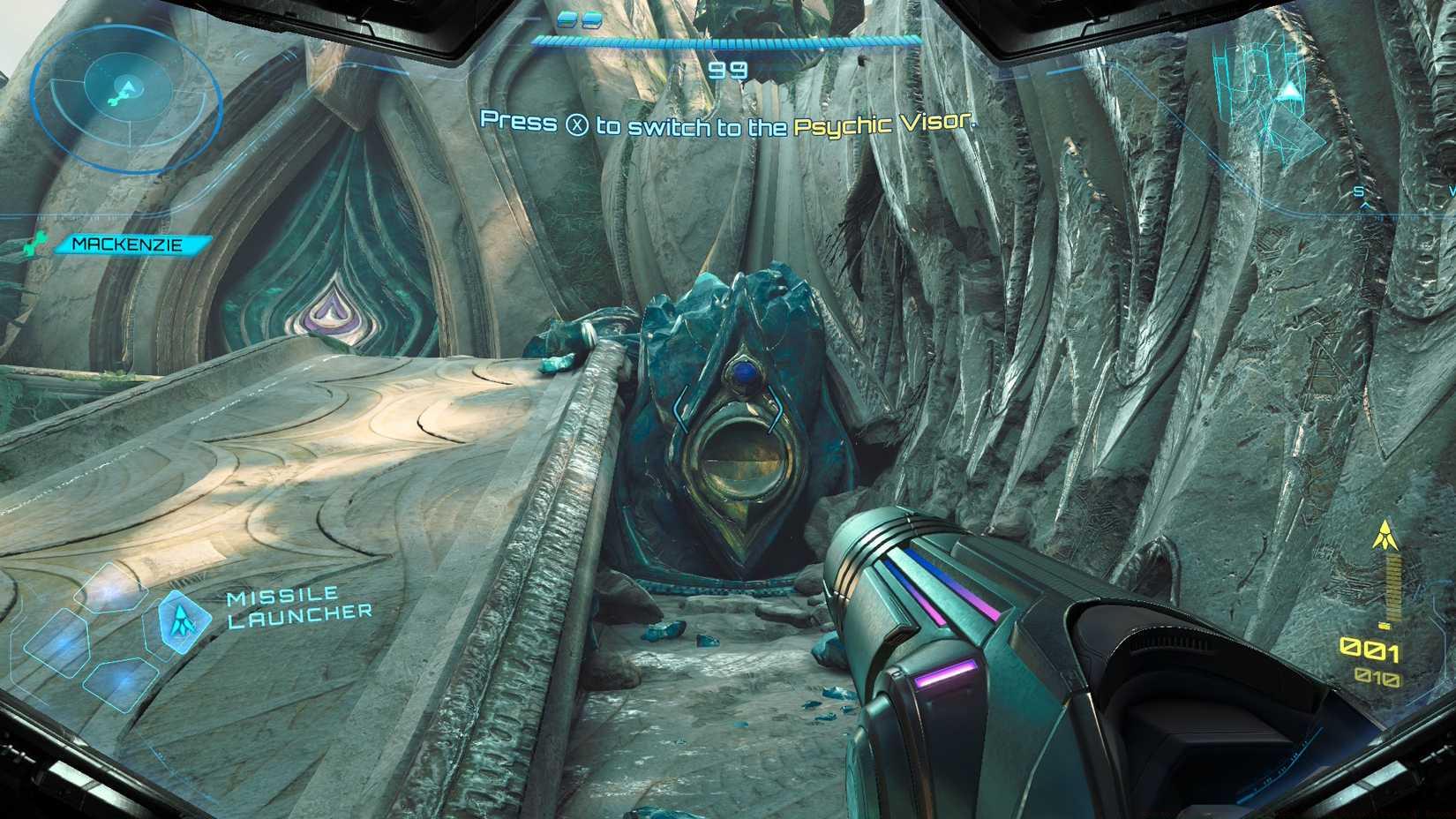 A psychic mote generator in Metroid Prime 4