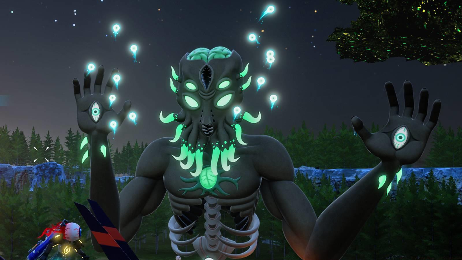 The Moon Lord boss in Palworld.