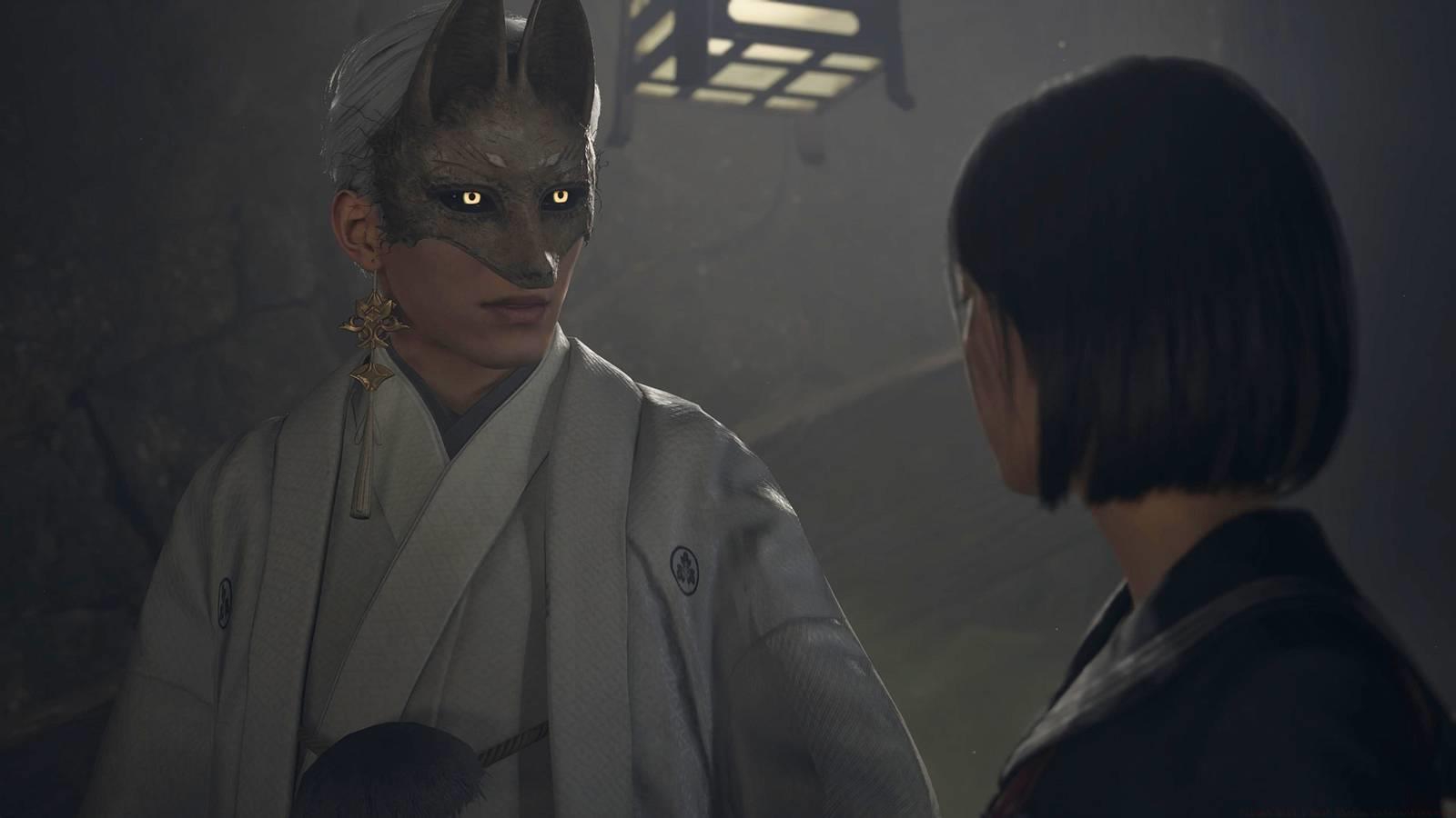 Fox Mask and Hinako in Silent Hill f