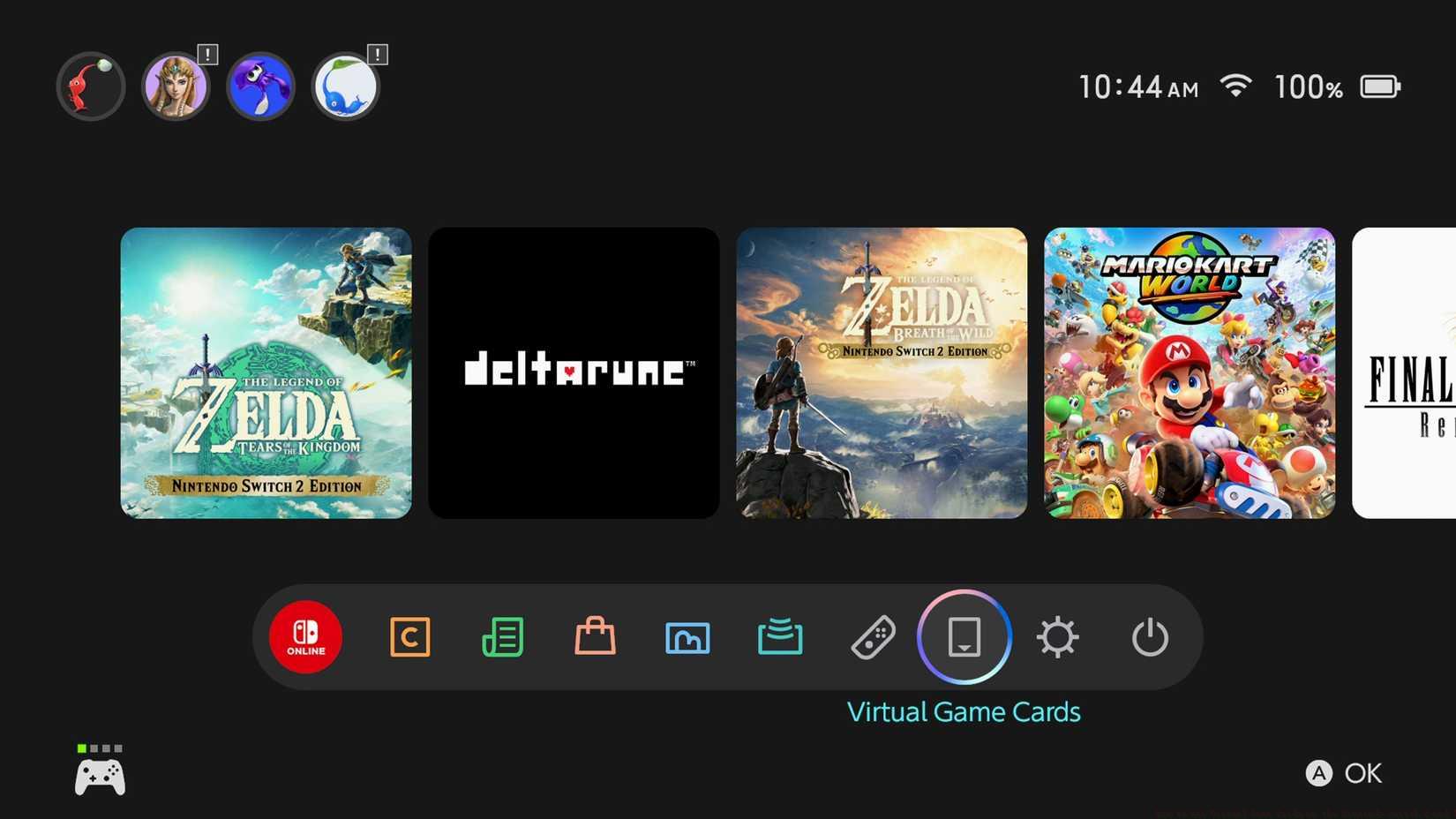 How to use Virtual Game Cards on the Nintendo Switch 2 and 1